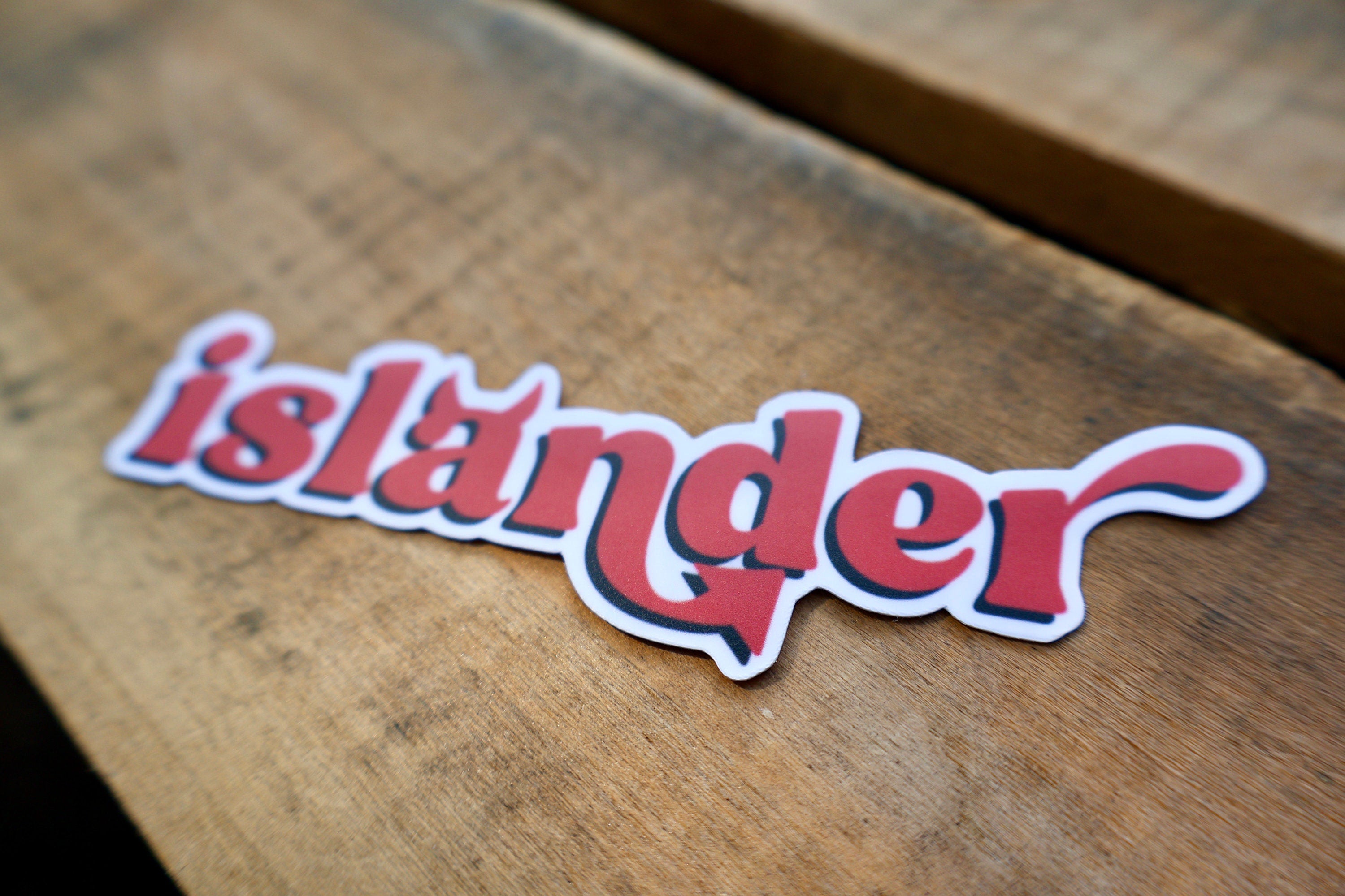 Grosse Ile Islander Red Devil Sticker - Waterproof Matte Vinyl