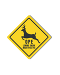 Michigan Ope Deer Sticker - Waterproof Matte Vinyl