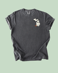 Michigan Ghost, Bat, Pumpkin Halloween - Unisex Comfort Colors Short-Sleeved Tee