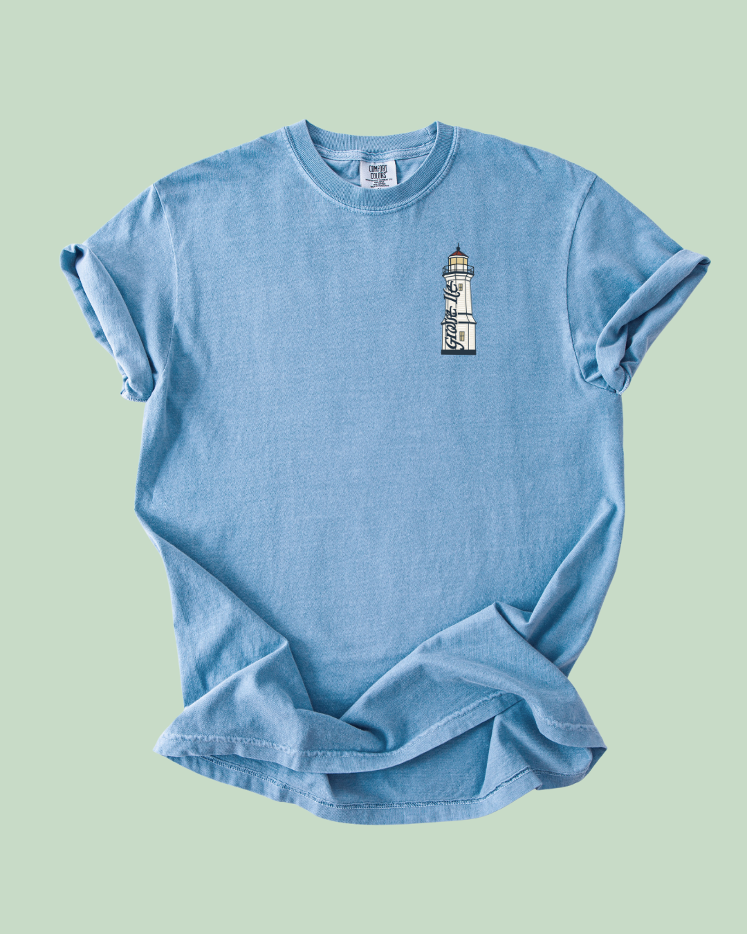 Grosse Ile Lighthouse - Unisex Comfort Colors Short-Sleeved Tee