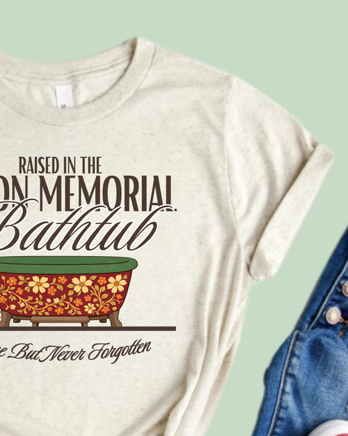 Bacon Memorial Library Tee - Unisex Bella Canvas Triblend Short-Sleeved Tee