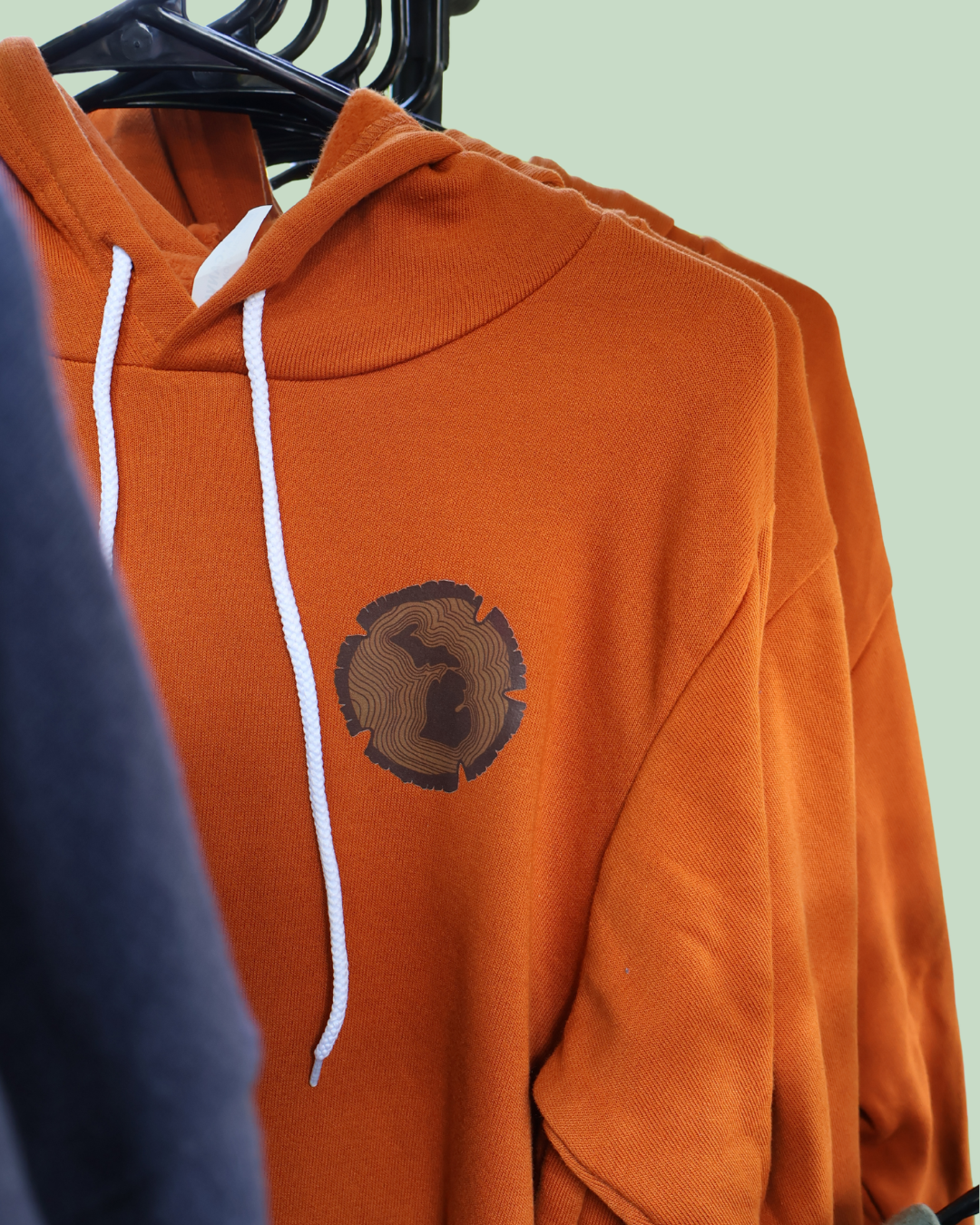 Michigan Forest Tree Ring Sticker - Unisex Bella Canvas Super Soft Hoodie