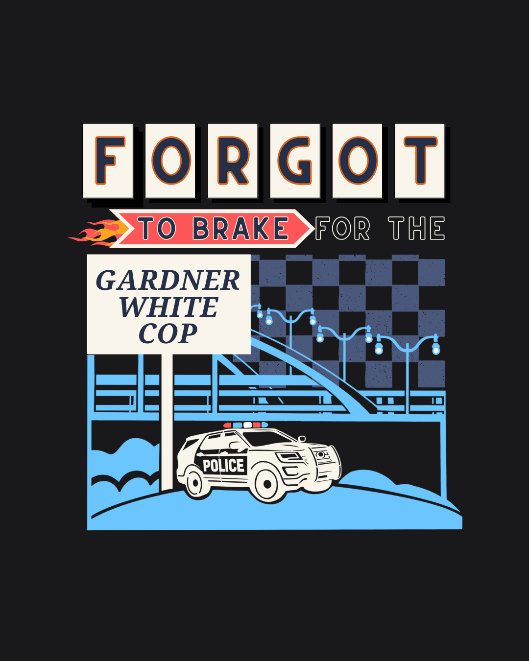 Gardner White Cop | Telegraph, Taylor Michigan | Bumper Sticker