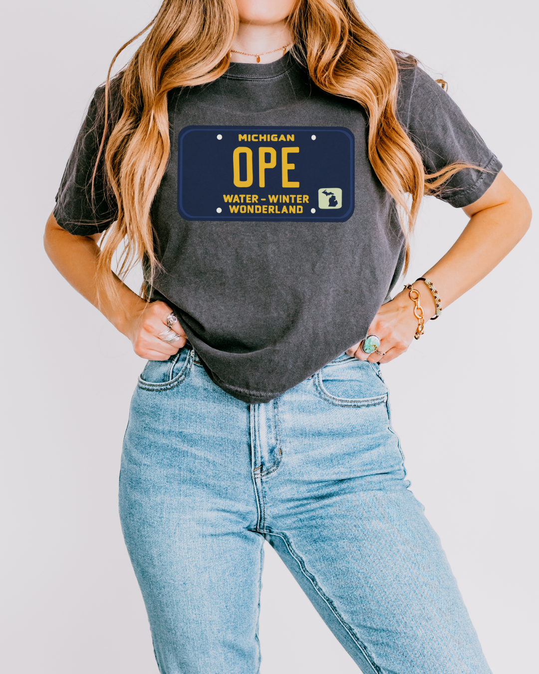 Ope Water Winter Wonderland License Plate - Unisex Comfort Colors Short-Sleeved Tee