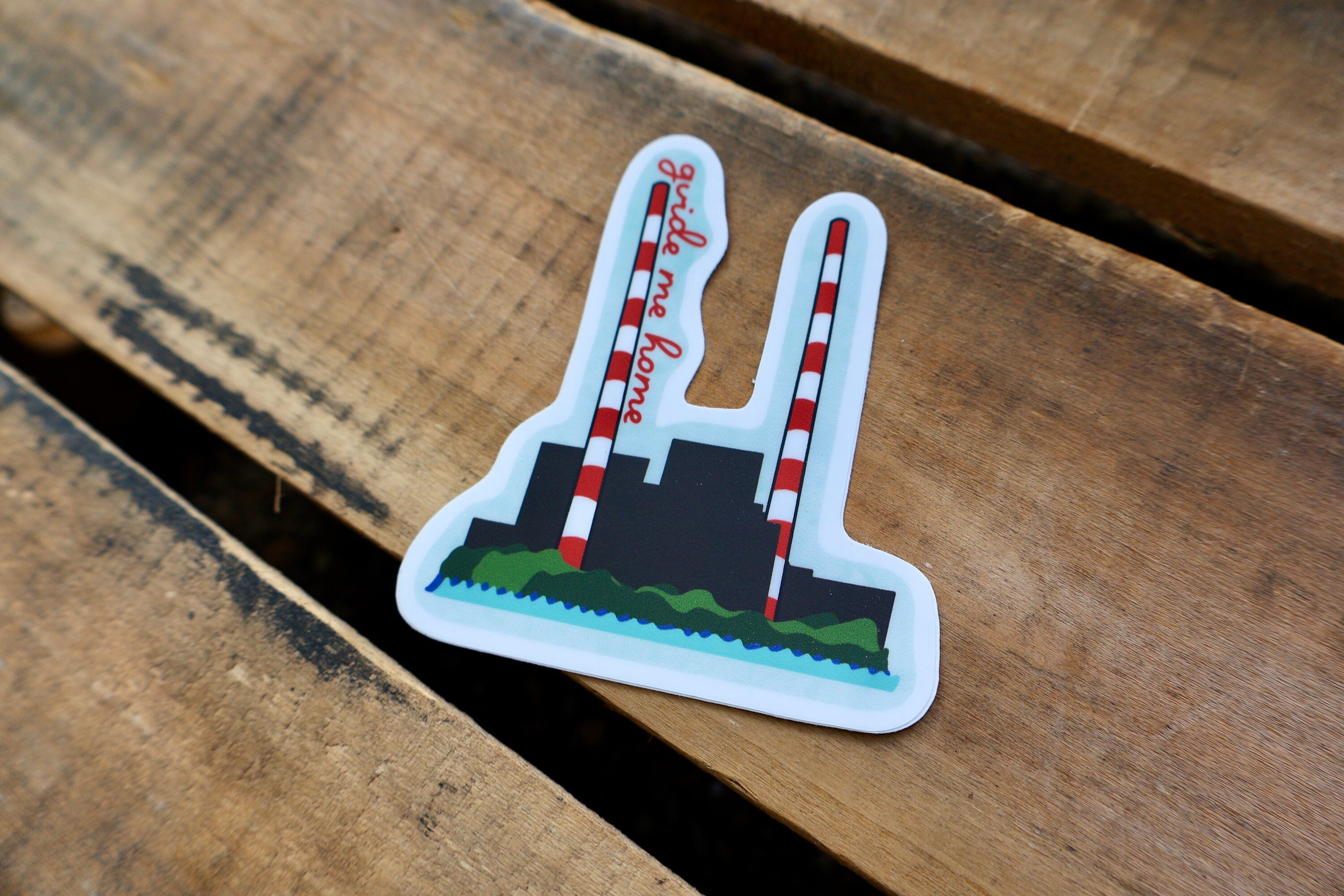 Stacks DTE Guide Me Home Sticker - Waterproof Matte Vinyl