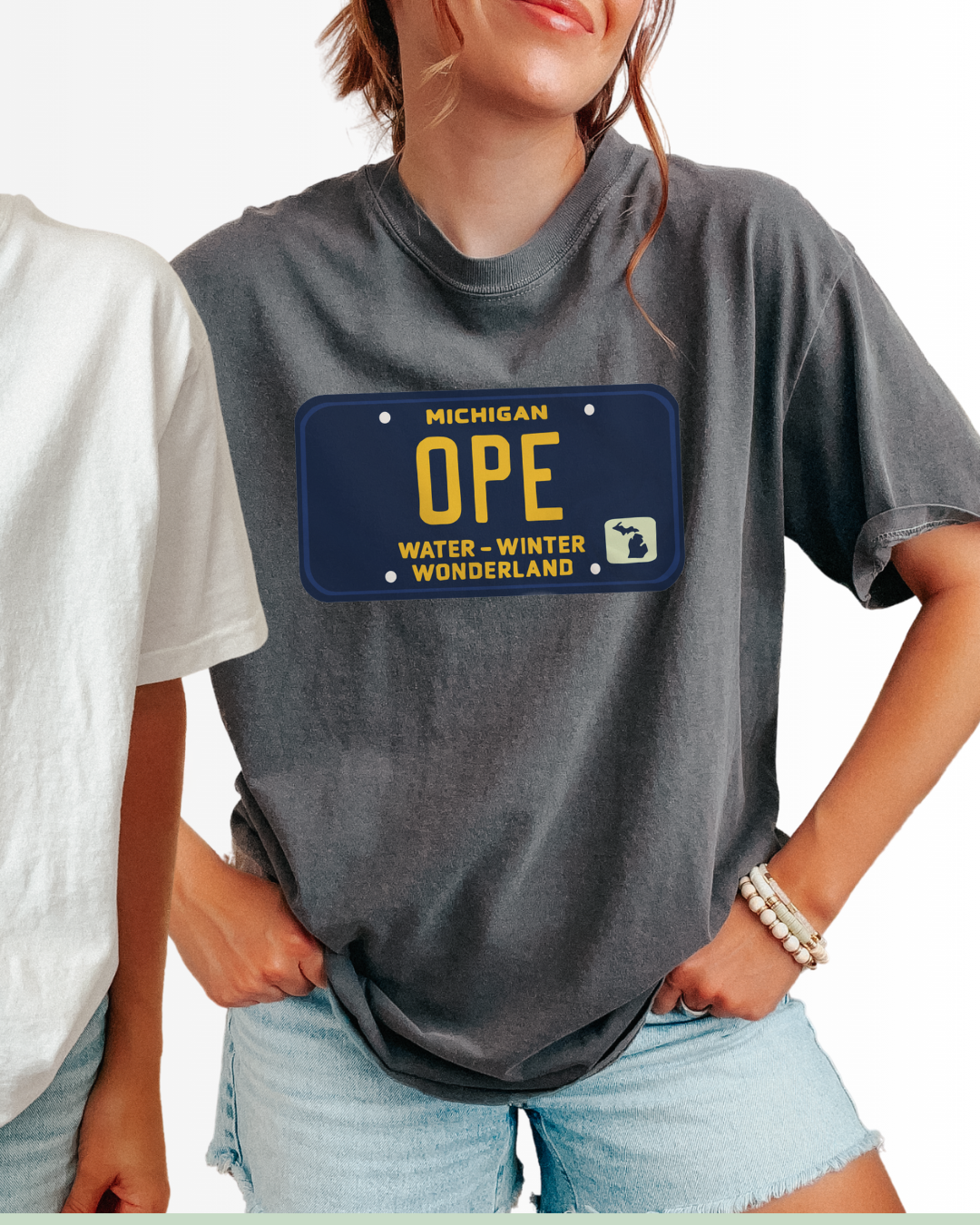 Ope Water Winter Wonderland License Plate - Unisex Comfort Colors Short-Sleeved Tee