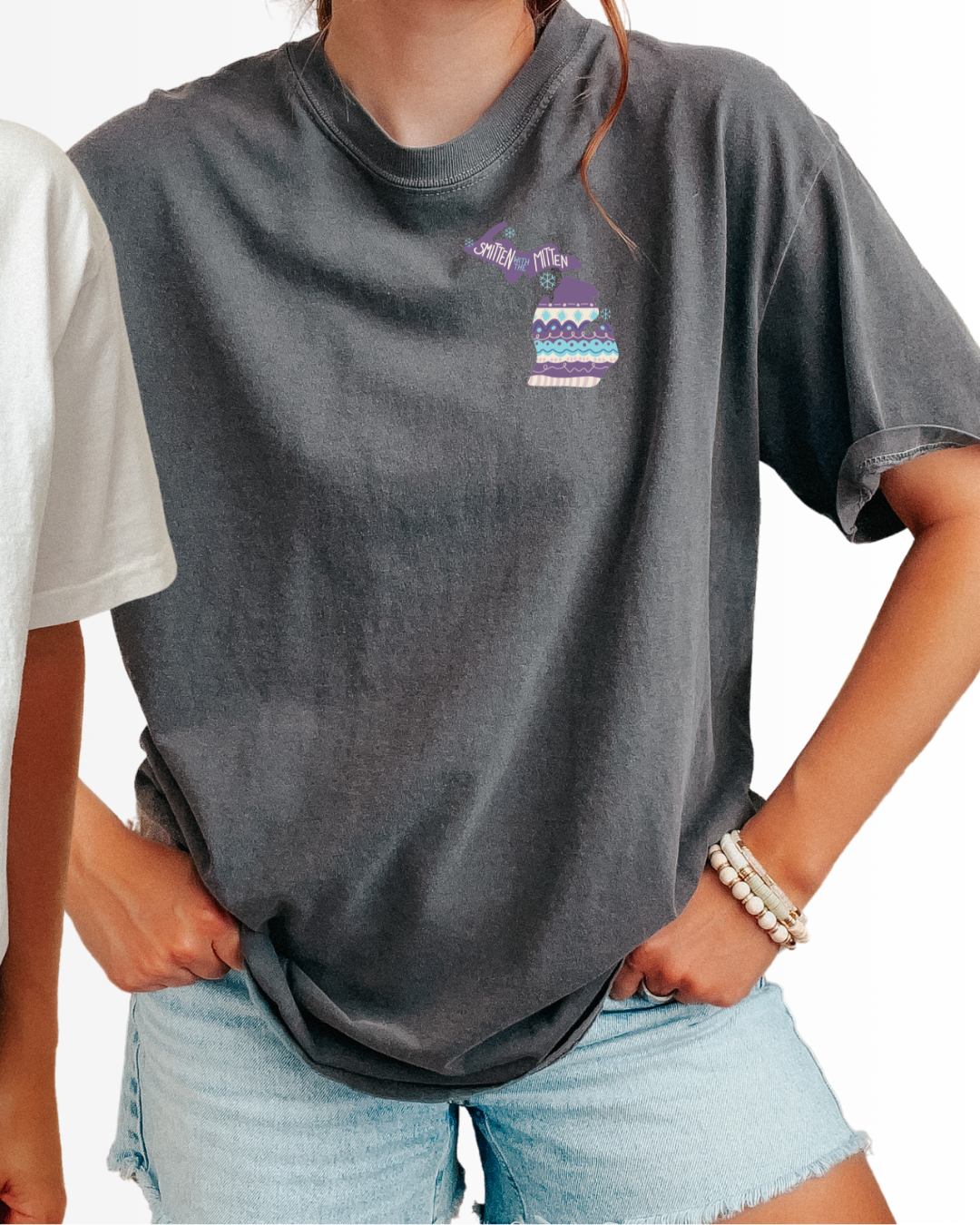 Smitten with the Mitten Sweater Mitten - Unisex Comfort Colors Short-Sleeved Tee