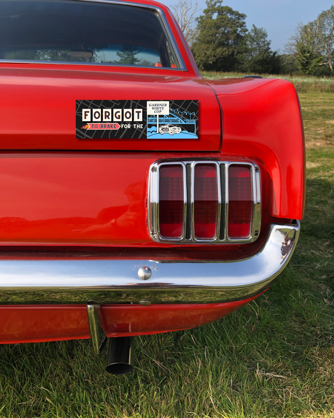 Gardner White Cop | Telegraph, Taylor Michigan | Bumper Sticker