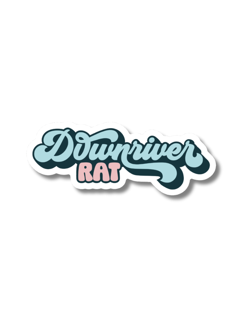 Michigan Downriver Rat Sticker - Waterproof Matte Vinyl