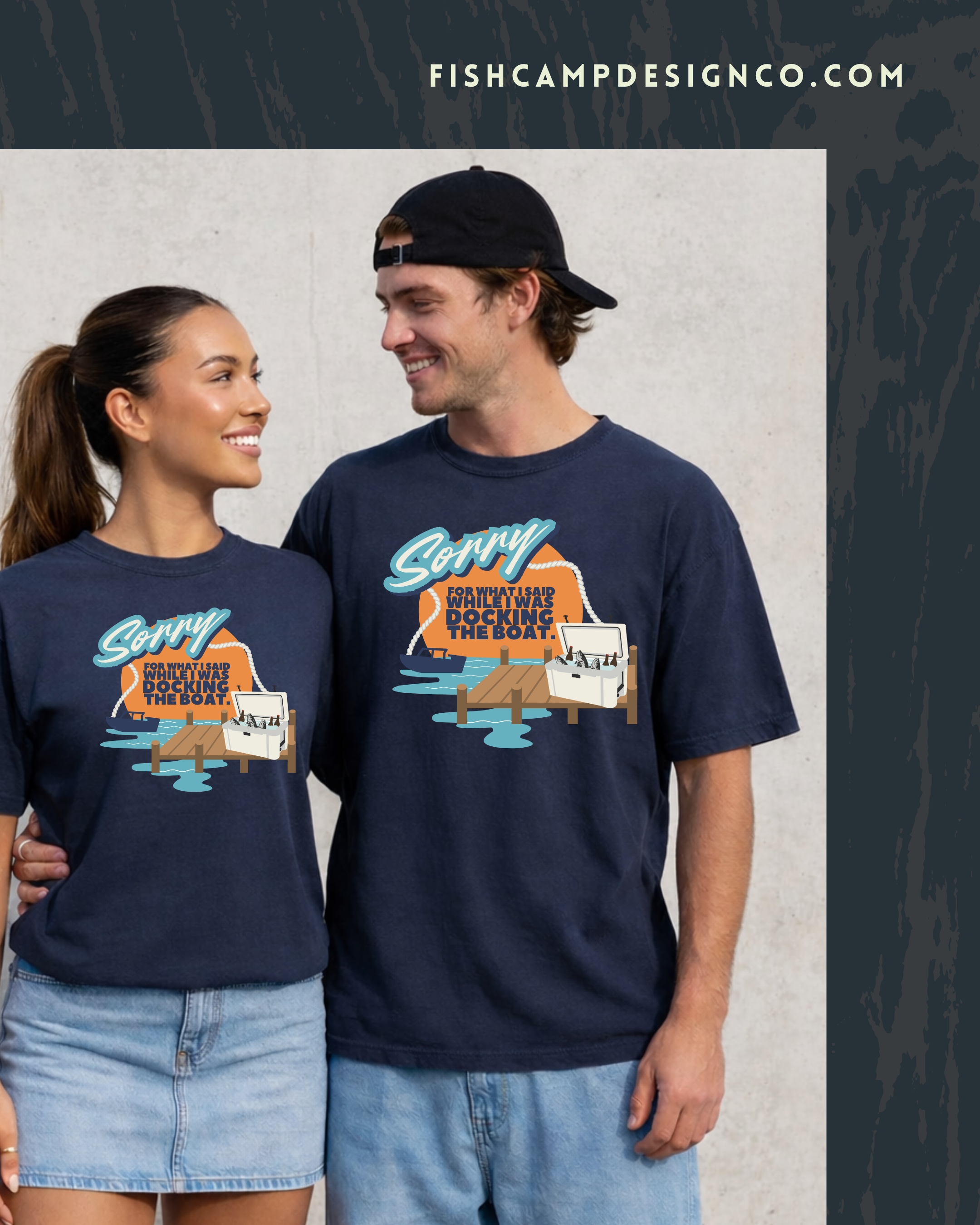 Sorry for What I Said While Docking the Boat – Funny Boating Shirt Lake Life Tee | Unisex Comfort Colors Short-Sleeved Tee