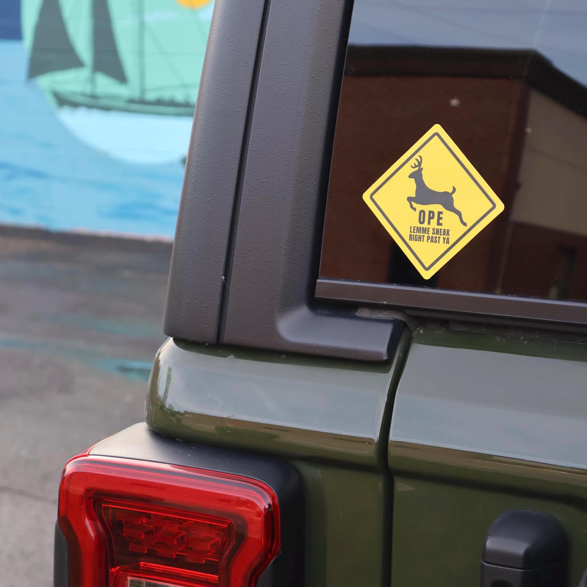 Michigan Ope Deer Sticker - Waterproof Matte Vinyl