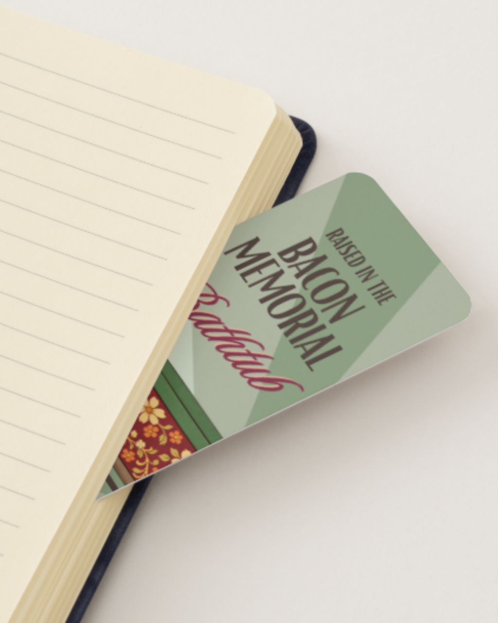 Bacon Memorial Library Bathtub Bookmark- Rip-Proof Matte