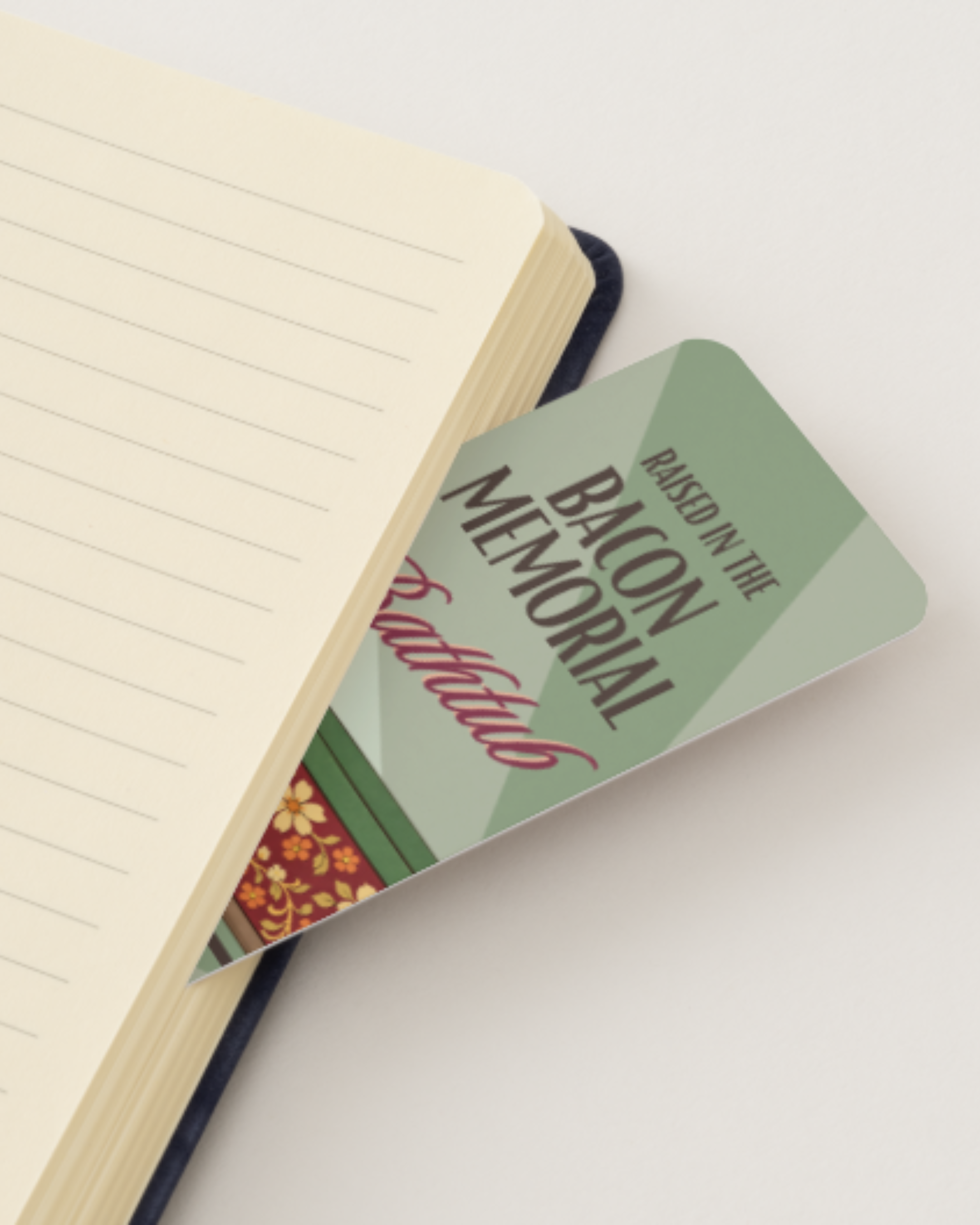 Bacon Memorial Library Bathtub Bookmark- Rip-Proof Matte