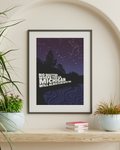 Michigan Constellation Wall Print Poster 16x20