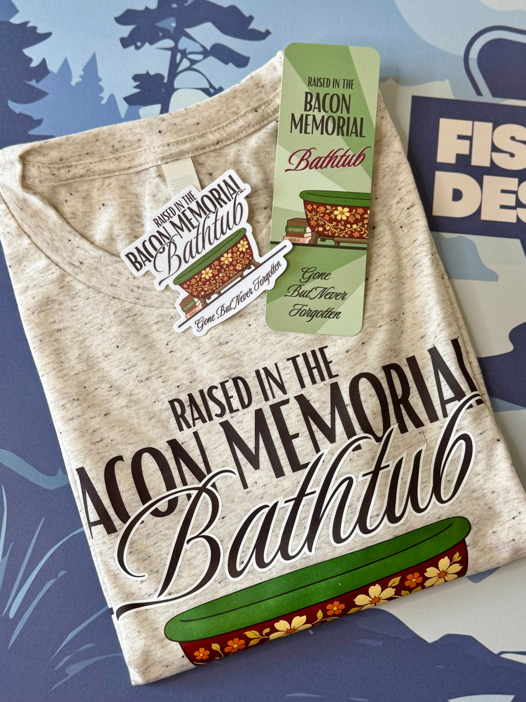 Bacon Memorial Library Tee - Unisex Bella Canvas Triblend Short-Sleeved Tee