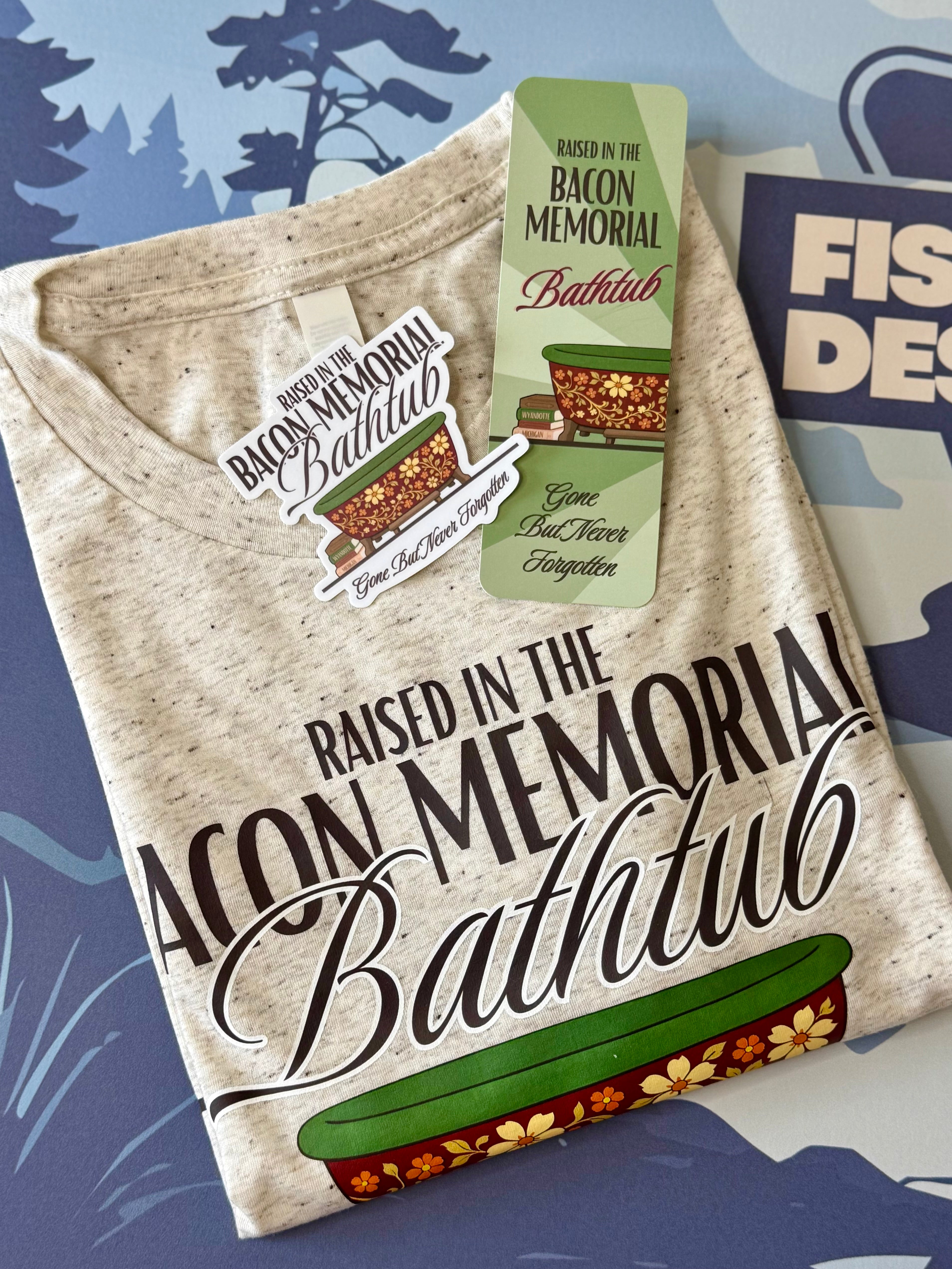 Bacon Memorial Library Tee - Unisex Bella Canvas Triblend Short-Sleeved Tee