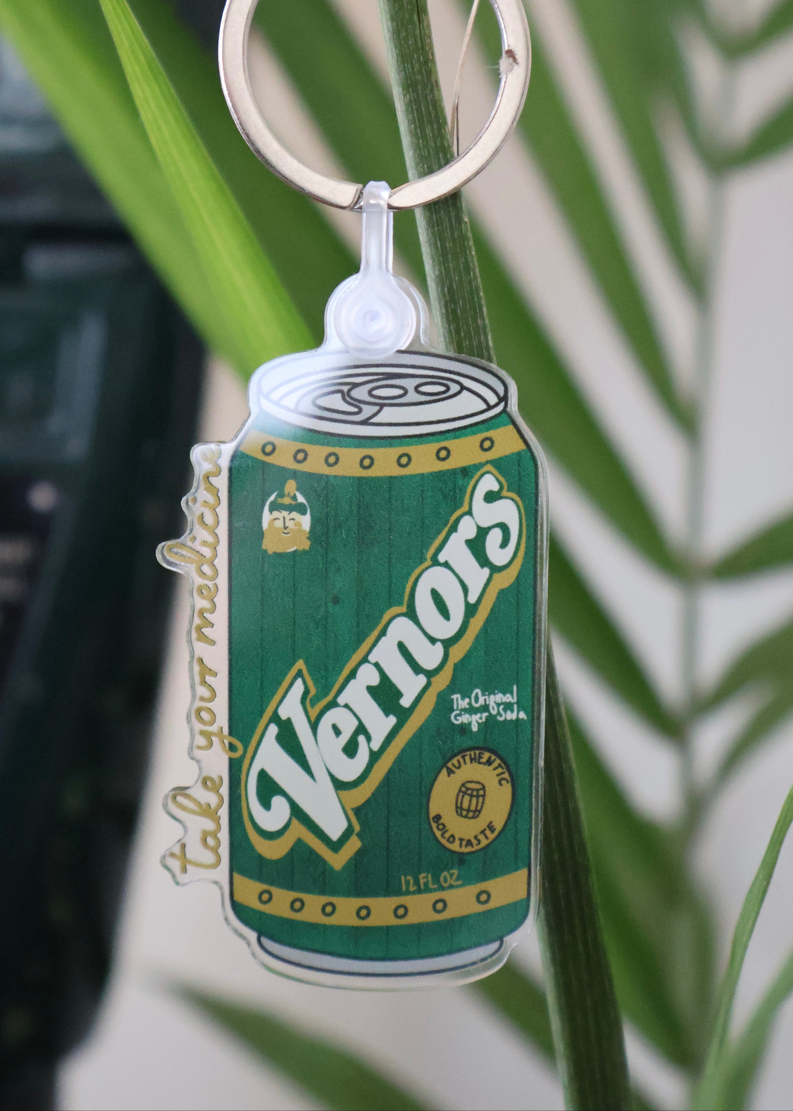 Vernors Take Your Medicine Ginger Ale Acrylic Keychain