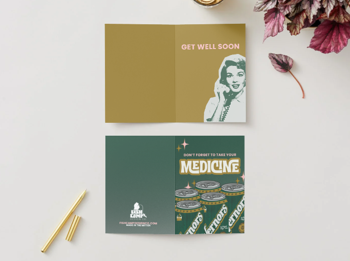 Take Your “Medicine" Vintage Vernors Michigan Get Well Card