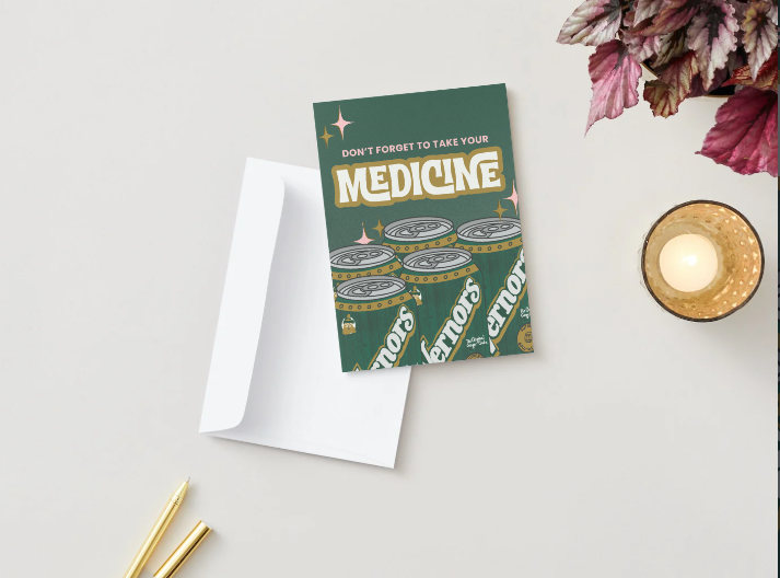 Take Your “Medicine" Vintage Vernors Michigan Get Well Card