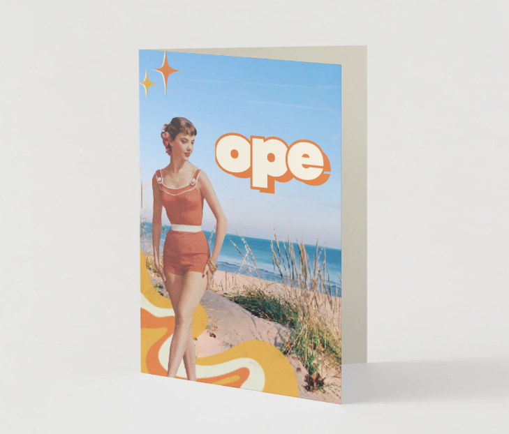 Michigan Beach Ope! Just Thinkin’ About Ya Greeting Card