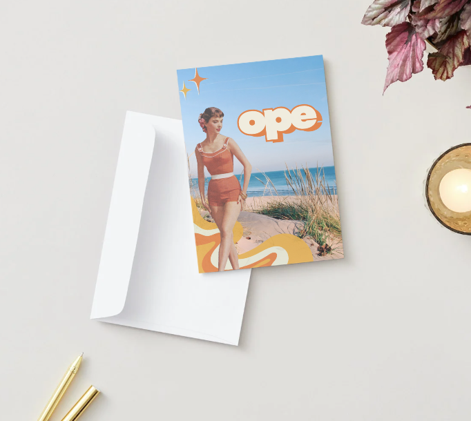 Michigan Beach Ope! Just Thinkin’ About Ya Greeting Card