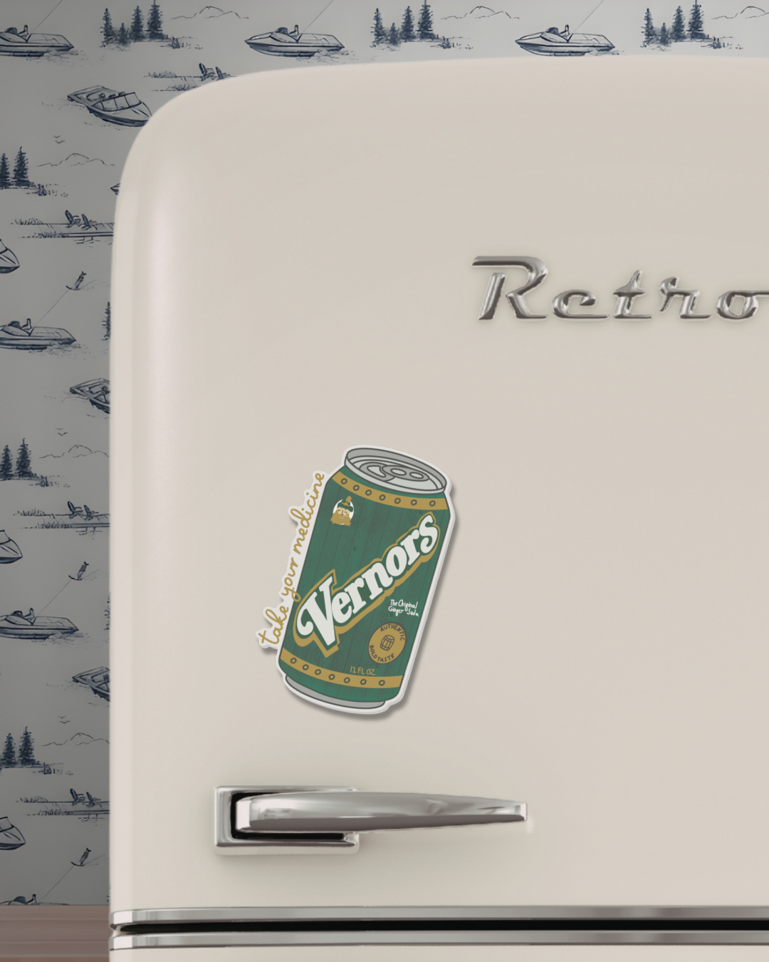 Vernors Take Your Medicine Ginger Ale Acrylic Magnet