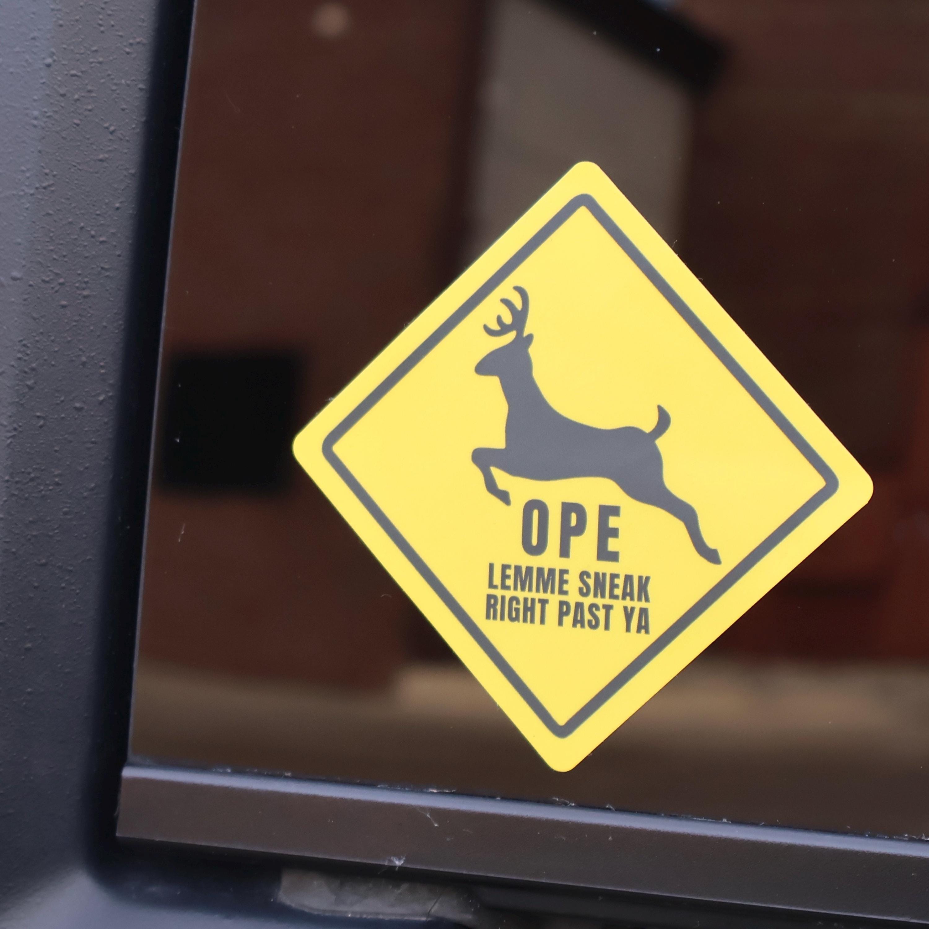 Michigan Ope Deer Sticker - Waterproof Matte Vinyl